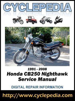 honda cb250 nighthawk service manual pdf